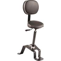 TA300 Ergonomic Sit/Stand Chair, Sit/Stand, Vinyl Seat, Black D. Morneault & Fils