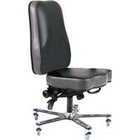 Synergo I Ergonomic Chair, Mobile, Vinyl Seat, Black D. Morneault & Fils