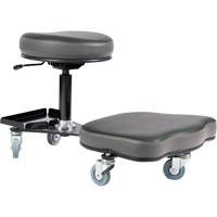 Flex Ergonomic Chair, Vinyl, Black/Grey D. Morneault & Fils