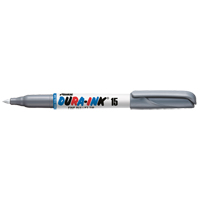 Dura-Ink&reg; #15 Permanent Marker, Fine, Silver D. Morneault & Fils