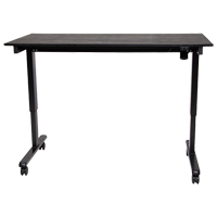 Bureau ajustable pour travail debout, , 45-1/4" h x 29-1/2" p, Noir D. Morneault & Fils