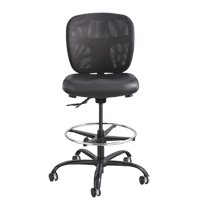 Tabouret robuste Vue, Vinyle, Noir, Capacit&eacute; 350 lb D. Morneault & Fils