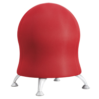 Zenergy Ball Chair, Fabric, Red, 250 lbs. Capacity D. Morneault & Fils