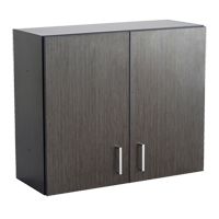 Armoire modulaire murale, 30" h x 36" la x 15" p, 1 tablettes, M&eacute;lamine, Nuit d'Asie/noir D. Morneault & Fils