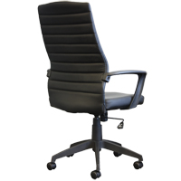 Activ A-128 Office Chair, Polyurethane, Black, 275 lbs. Capacity D. Morneault & Fils