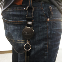 Mousqueton porte-cl&eacute;s r&eacute;tractable Securit, Polycarbonate, C&acirc;ble 28", Fixation Mousqueton D. Morneault & Fils