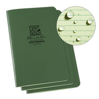 Notebook, Soft Cover, Green, 48 Pages, 4-5/8" W x 7" L D. Morneault & Fils
