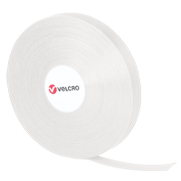 QWIK Fastener Ties, Hook & Loop, 25 yds x 3/4", Self-Grip, White D. Morneault & Fils