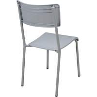 Chaises empilables Ventura, Polypropyl&egrave;ne, Hauteur 36", Capacit&eacute; 300 lb, Gris D. Morneault & Fils