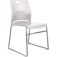 Activ Series Stacking Chairs, Plastic, 23" High, 275 lbs. Capacity, White D. Morneault & Fils