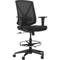 Activ Series Synchro-Tilt Adjustable Chair, Fabric/Mesh, Black, 275 lbs. Capacity D. Morneault & Fils