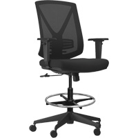 Activ Series Premium Synchro-Tilt Adjustable Chair, Fabric/Mesh, Black, 275 lbs. Capacity D. Morneault & Fils