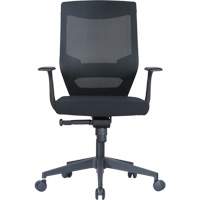 Activ Series Synchro-Tilt Office Chair, Fabric/Mesh, Black, 275 lbs. Capacity D. Morneault & Fils