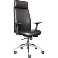Activ Series High Back Executive Chair, Polyurethane/Vinyl, Black, 275 lbs. Capacity D. Morneault & Fils