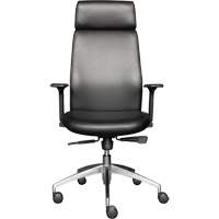 Activ Series High Back Executive Chair, Polyurethane/Vinyl, Black, 275 lbs. Capacity D. Morneault & Fils