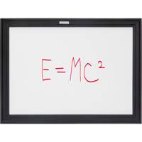 Black MDF Frame Whiteboard, Dry-Erase/Magnetic, 24" W x 18" H D. Morneault & Fils