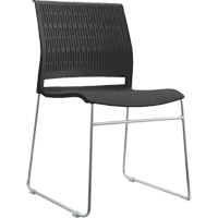 Stacking Chairs, Polypropylene, 32-3/8" High, 250 lbs. Capacity, Black D. Morneault & Fils