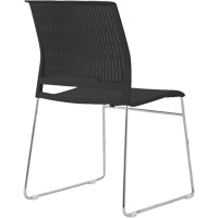 Stacking Chairs, Polypropylene, 32-3/8" High, 250 lbs. Capacity, Black D. Morneault & Fils