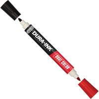 Markal&reg; Dura-Ink&reg; Dual Colour Permanent Ink Marker, Black/Red, Bullet Tip D. Morneault & Fils