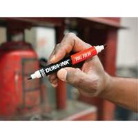 Markal&reg; Dura-Ink&reg; Dual Colour Permanent Ink Marker, Black/Red, Bullet Tip D. Morneault & Fils