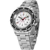 Arctic Edition Large Diver's Automatic GSAR Watch with Stainless Steel Bracelet, Digital, Battery Operated, 41 mm, Silver D. Morneault & Fils