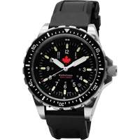 Red Maple Jumbo Diver's Quartz Watch, Digital, Battery Operated, 46 mm, Black D. Morneault & Fils