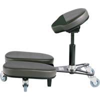 STAG4 Adjustable Kneeling Chair, Vinyl, Black/Grey D. Morneault & Fils