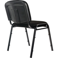 Stacking Chairs, Fabric, 32" High, 250 lbs. Capacity, Black D. Morneault & Fils