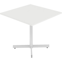 Table carr&eacute;e &agrave; hauteur r&eacute;glable Newland, 36" lo x 36" la x 29" h, Dessus de 1", Stratifi&eacute;, Blanc D. Morneault & Fils