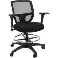Tabouret de travail en maille, Mobile, Ajustable Hauteur, Capacit&eacute; 450 lb D. Morneault & Fils