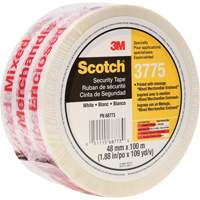 Ruban d'emballage Scotch 3775 avec message, Adh&eacute;sif Thermofusible, 2 mils, 48 mm (1-22/25") x 100 m (328') D. Morneault & Fils