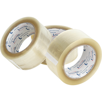 Box Sealing Tape, Hot Melt Adhesive, 1.6 mils, 50 mm (2") x 100 m (328') D. Morneault & Fils