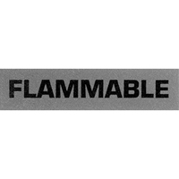 &eacute;tiquettes pour traitement sp&eacute;cial Flammable, 5" lo x 2" la, Noir/rouge D. Morneault & Fils