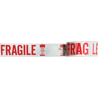 Bilingual Printed Tape – Fragile This Side Up , Red on White D. Morneault & Fils