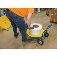 Distributeur de feuillards, Feuillard Polyester/Acier/Polypropyl&egrave;ne, Dia de noyau 16"/8", largeur de rouleau 3"/8"/6" D. Morneault & Fils