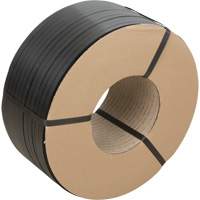 Feuillard, Polypropyl&egrave;ne, 5/8" la x 6000' lo, Noir, Calibre Manuel D. Morneault & Fils
