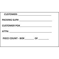Generic Shipping Label, 4" W x 6" L, White D. Morneault & Fils