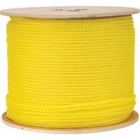 1/4" Braided Yellow Rope, Polypropylene, 1300' D. Morneault & Fils