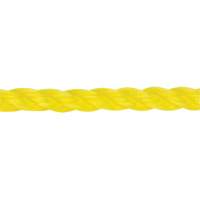 3/8" Braided Yellow Rope, Polypropylene, 630' D. Morneault & Fils