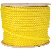 1/2" Braided Yellow Rope, Polypropylene, 335' D. Morneault & Fils