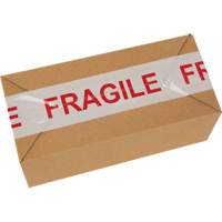"Fragile" Box Sealing Tape, Hot Melt Adhesive, 2 mils, 48 mm (2") x 100 m (328') D. Morneault & Fils