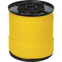 Corde torsad&eacute;e jaune &agrave; trois brins 1/4", Polypropyl&egrave;ne, 550' D. Morneault & Fils