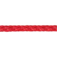 Braided Red Rope, Polypropylene, 500' D. Morneault & Fils