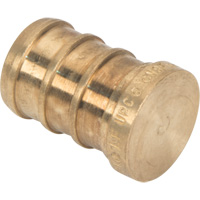 Lead-Free Pipe Plug, Pipe, 1/2" Dia., Brass D. Morneault & Fils