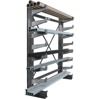 Single-sided Cantilever Brace Set - Starter, Single Sided, 14" Arm, 36" W x 84" H, 1000 lbs. Capacity D. Morneault & Fils