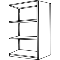 Interlok Shelving Unit, Steel, Boltless, 800 lbs. Capacity, 36" W x 76" H x 24" D D. Morneault & Fils