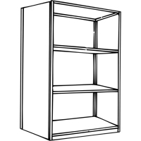 Interlok Shelving Unit, Steel, Boltless, 800 lbs. Capacity, 36" W x 76" H x 24" D D. Morneault & Fils