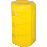 Column Protectors, 6-1/4" x 6-1/4" Inside Opening, 23-1/2" L x 23-1/2" W x 39-1/2" H, Yellow D. Morneault & Fils