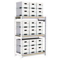 &eacute;tag&egrave;re-classeur de grande largeur, Acier, 3 Tablettes, 42" la x 18" p x 60" h, Ensemble Ajout D. Morneault & Fils