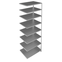 &eacute;l&eacute;ment de rayonnage, Acier galvanis&eacute;, Montant &agrave; fente, Capacit&eacute; 400 lb, 36" la x 96" h x 24" p D. Morneault & Fils